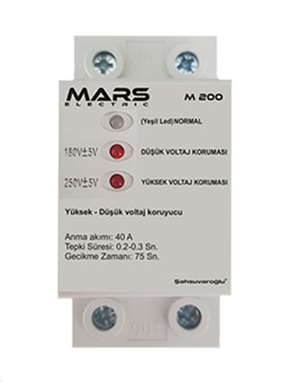 Mars M200 Voltaj Koruyucu (Beyaz eşya için) Sigorta Tip Kombi Tamir Ankara