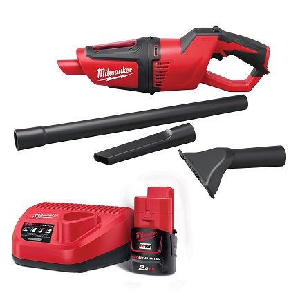 Milwaukee M12 HV-0 Akülü El Süpürgesi + NRG-201-